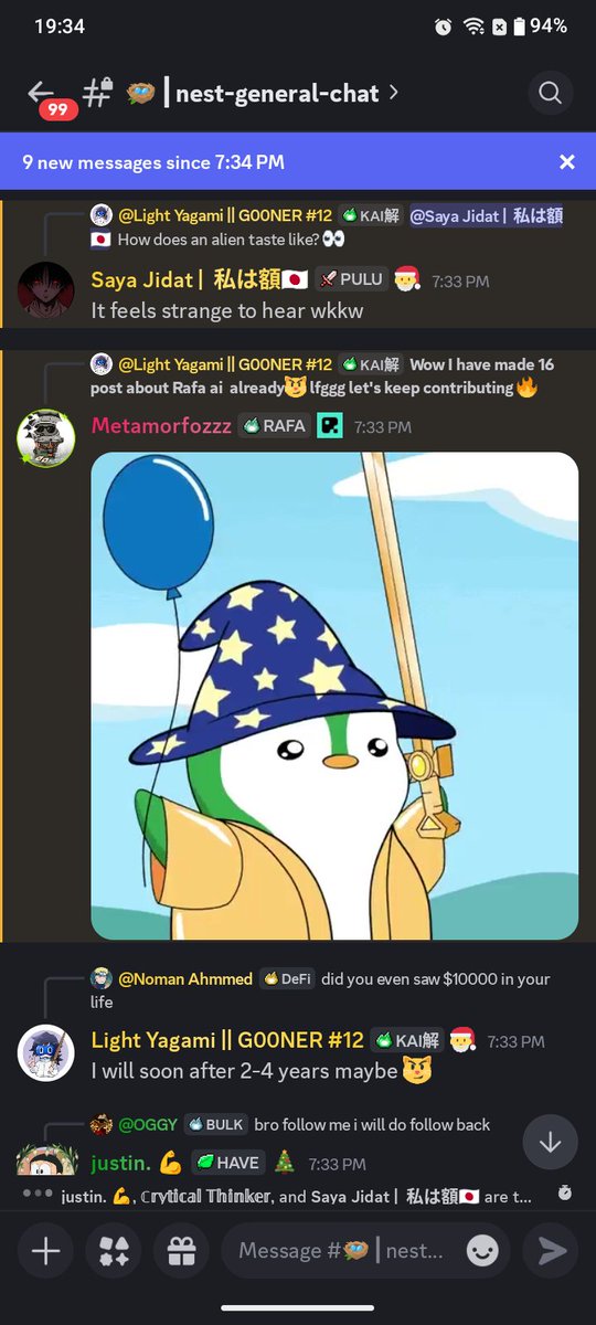 gRafa fam 💙

Just got the 🎅 Falcon role in <a href="/RAFA_AI/">RAFA Finance</a>!
Huge thanks to the legend <a href="/Metamorfozzz_/">Metamorfozzz</a> for the magic and for always supporting the community.
And much love to my dear friends who always support me 💙✨

Grateful to be part of this amazing community.