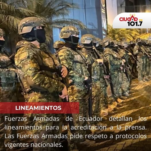 #Nacionales | Las Fuerzas Armadas emitieron una aclaración institucional para precisar sus lineamientos sobre acreditación de medios y manejo de información oficial. La institución señaló que respeta y promueve la libertad de prensa.