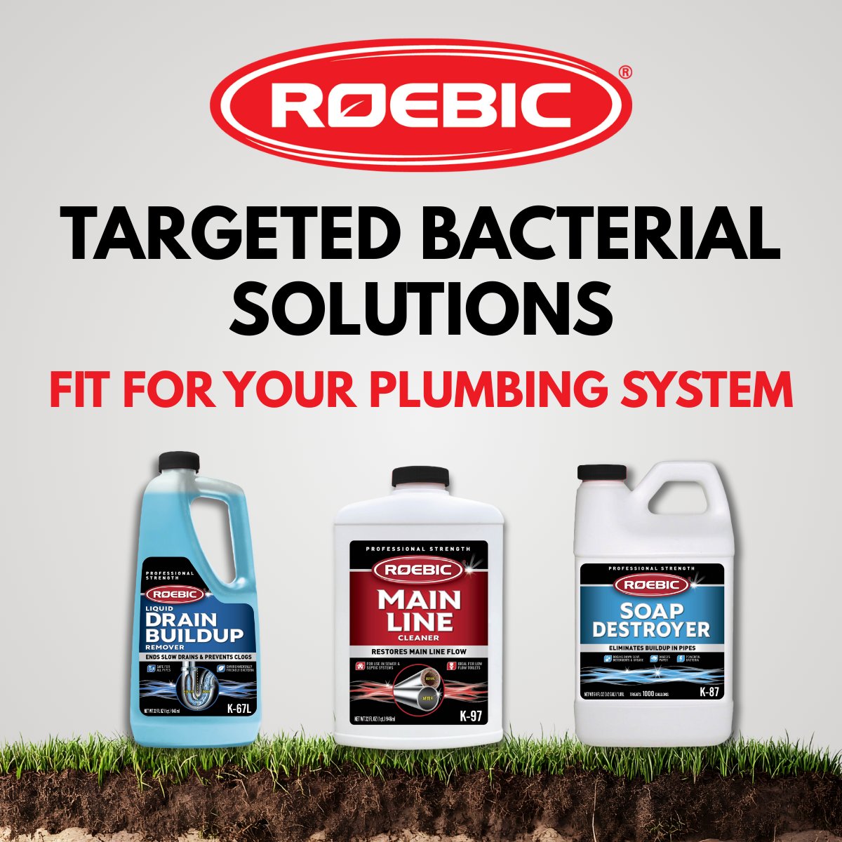 🚿 Slow drains, buildup in traps, and clogged main lines can all start with everyday organic waste from soap, food debris, and more.
Roebic offers solutions for the parts of your plumbing system that need extra support to help prevent clogs and backups. roebic.com/targeted-bacte…
