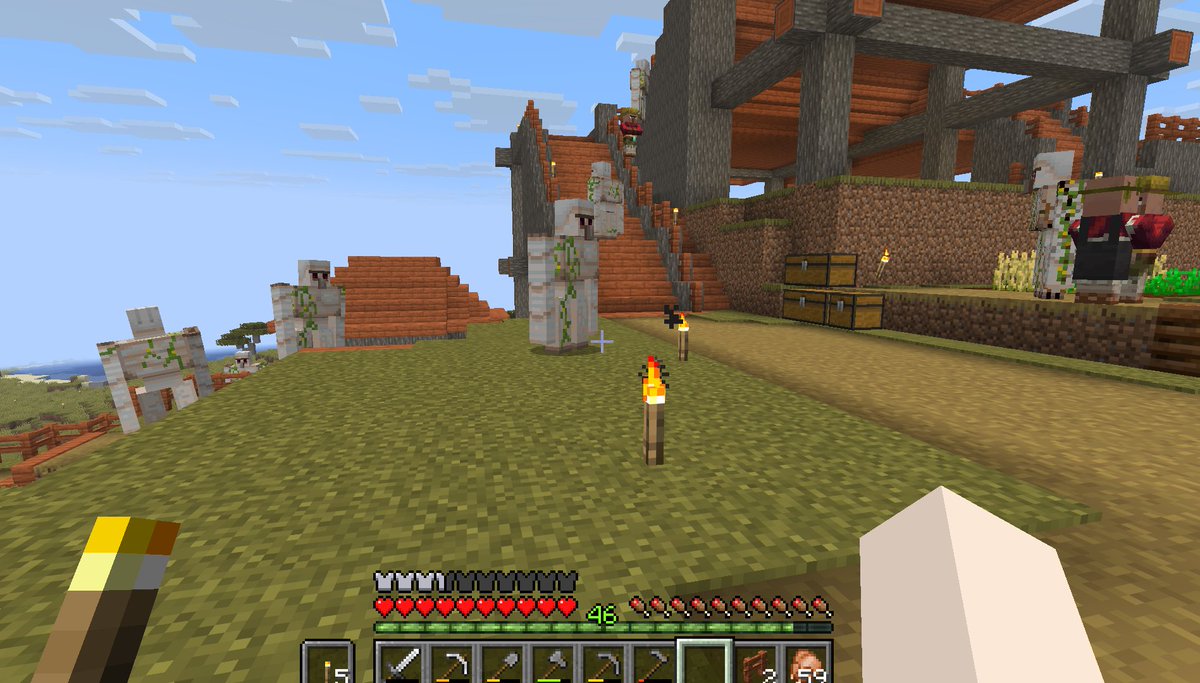 村人増やそうと思っただけなのにゴーレムがめっちゃ増えちゃった