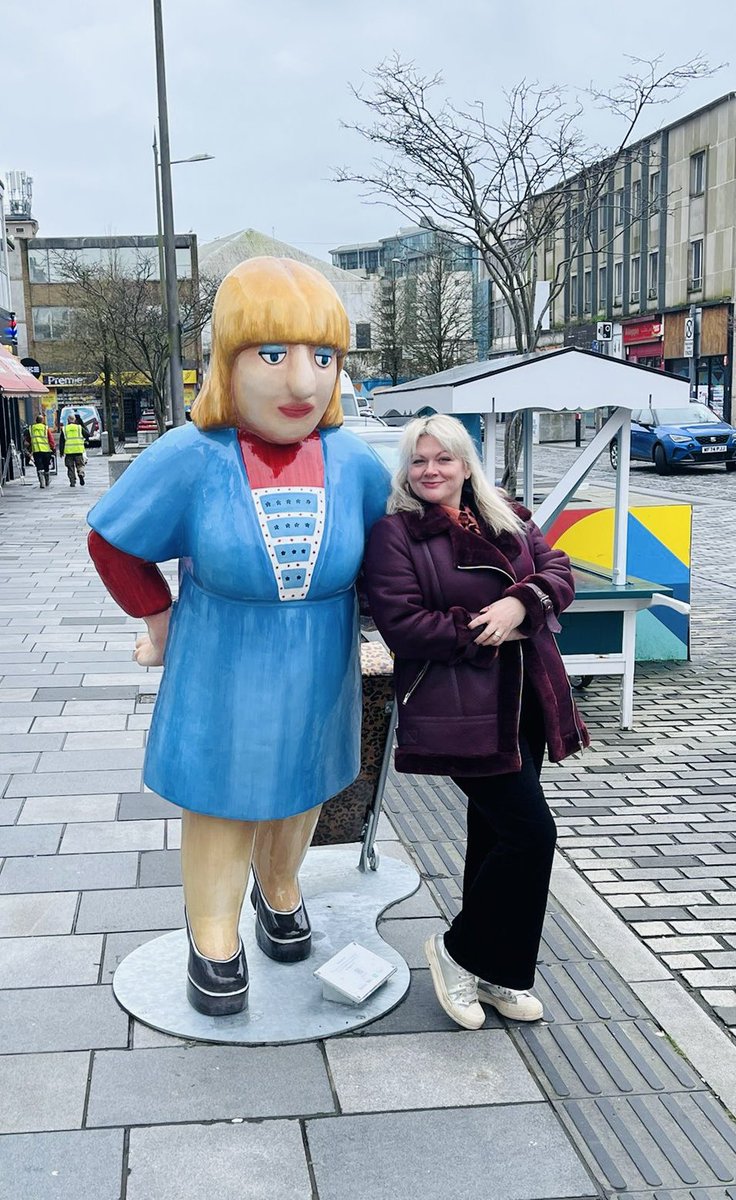 FunnySuzyB's tweet photo. Fun morning meeting planning the #BerylCook Comedy walking tours (https://t.co/Cy7dlA67cC) tours! Get your tickets from The Box Plymouth https://t.co/EZ4Q3HB2MG โค๏ธ https://t.co/WRy851PRUb