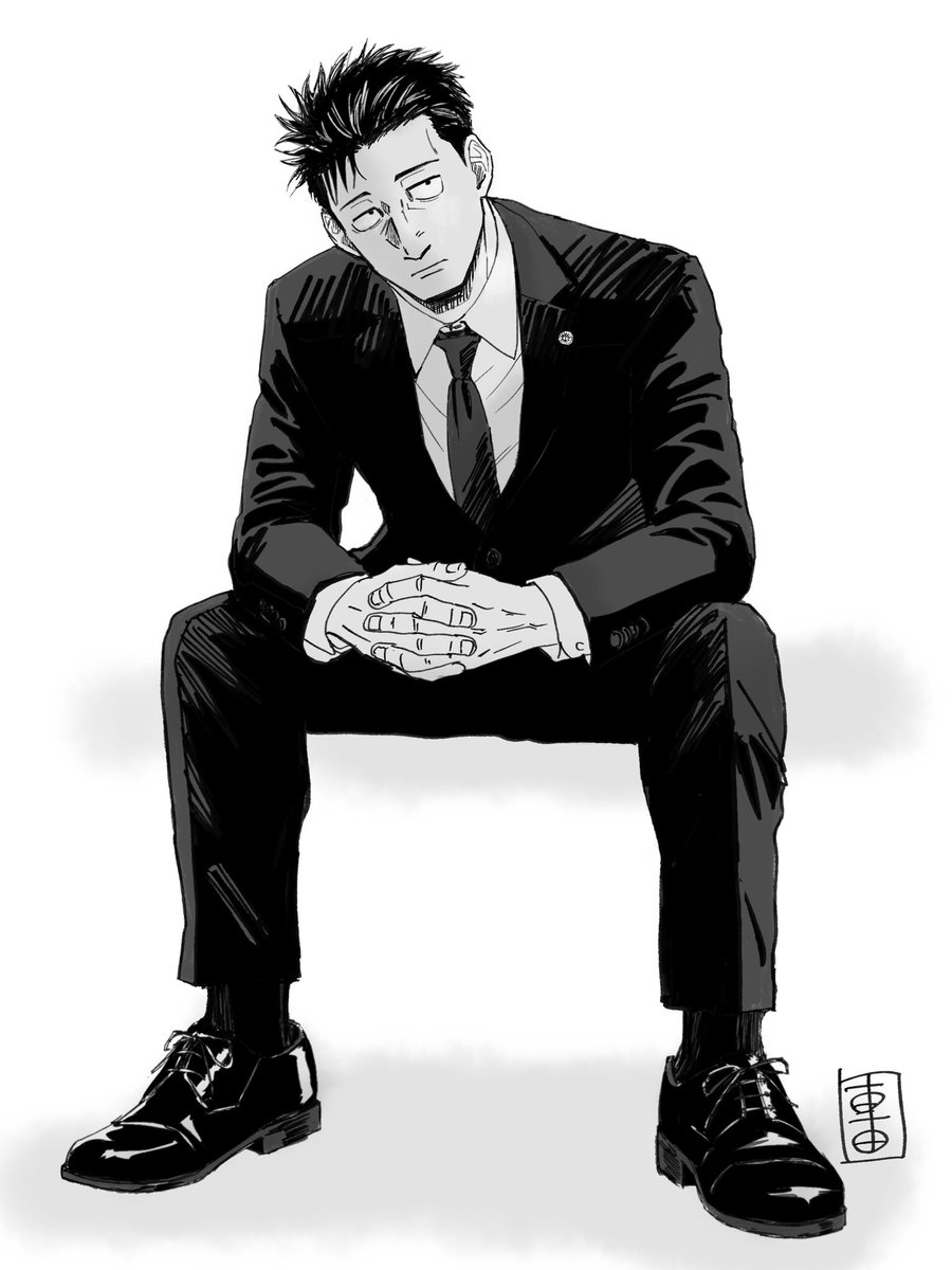 RT @saksak_kazz: 如何にスーツをそれっぽく簡単に描くかの練習