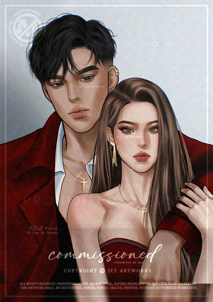 Happy anniversary, Freon! To more anniversaries to comeee! Love you both!😭🫶❤️

📖 Ripped, Alegria Girls Series | jonaxx

Commissioned artwork for <a href="/lian_revamonte/">lian</a> 🥰
All rights reserved.

Illustrated by yours truly; Jet Artworks 🖌️ 

#ADecadeWithRoyalties
#10vingYearsWithFreon