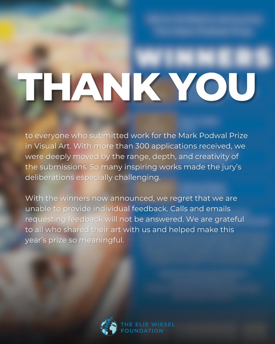ElieWieselFoundation tweet media