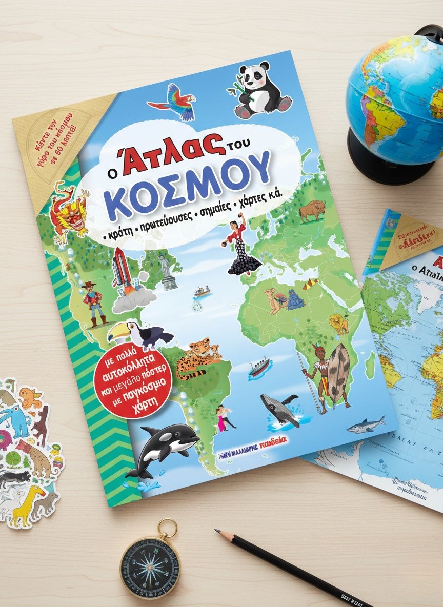 Νέα κυκλοφορία παιδικού βιβλίου από τις εκδόσεις Μαλλιάρης-Παιδεία!

🌍 Ο Άτλας του Κόσμου 🌎

📍 t.ly/kyndD 📍

Στον Άτλαντα αυτόν θα βρείτε συναρπαστικές πληροφορίες, εικονογραφημένους χάρτες, πανέμορφες εικόνες και υπέροχες φωτογραφίες!