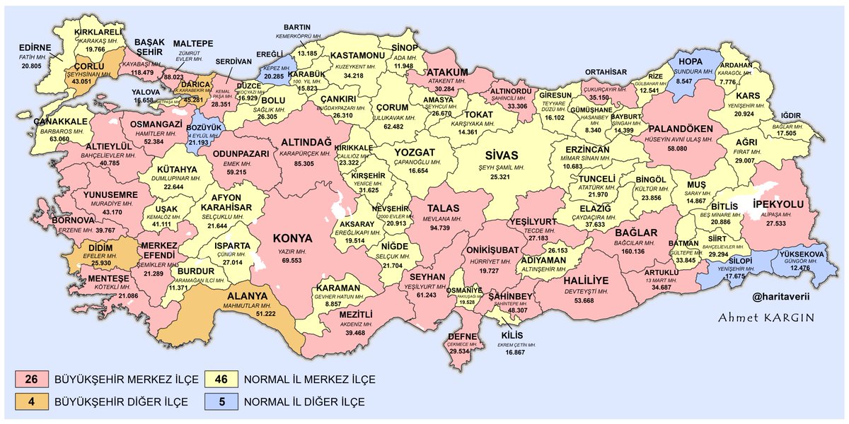 Türkiye'nin en kalabalık mahalleleri