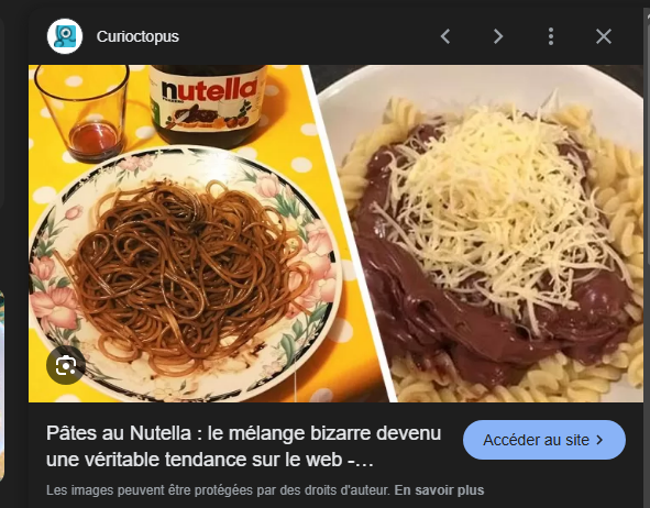 ya des jours je regrette de devoir illustrer vos propos en vidéo comment ça des pâtes au nutella ?? x)