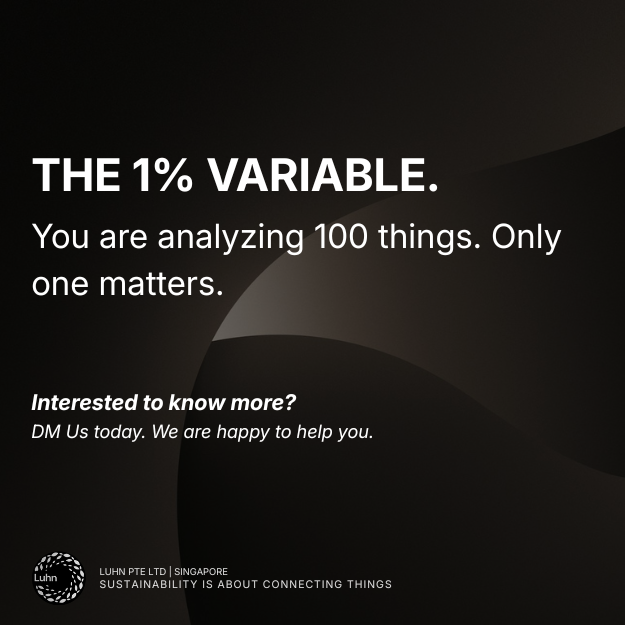 LuhnESG's tweet photo. You're looking for a needle in a haystack. We brought a magnet.

Somewhere in your 50 KPIs is a single 1% decision that unlocks 99% of your outcomes.

Luhn AI filters the noise to find it before you launch.

Find your 1%. DM us! https://t.co/4oLs5x2RBP