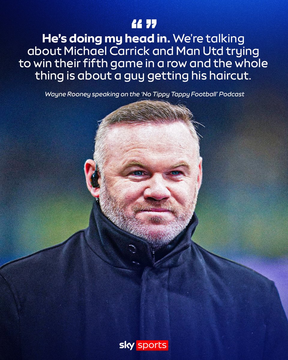 SkySportsPL's tweet photo. Wayne Rooney hits out at The United Strand’s Frank Ilett, claiming the social media challenge is taking the focus away from Michael Carrick’s impressive start as manager 😳 https://t.co/DDuTOxbrRK