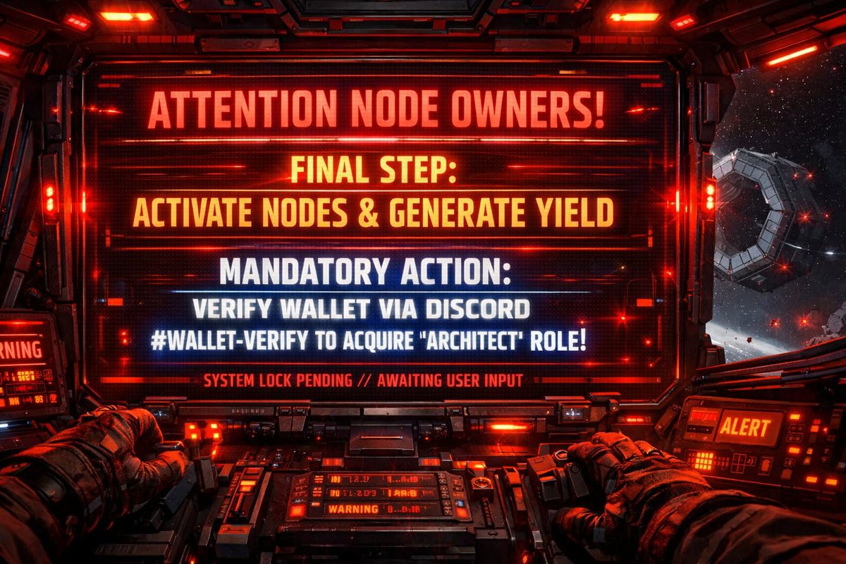 🚨 ATTENTION NODE NFT HOLDERS!

🟢 Final Step: Activate Nodes &amp; Generate Yield

🔴 Mandatory Action: Verify wallet via Discord wallet-verify to acquire Architect role!

💰 Fixed USDC Yield ➜ Min $6 – Max $48 Monthly Yield per Node NFT

🌌 Discord: discord.gg/orionwars

🔢