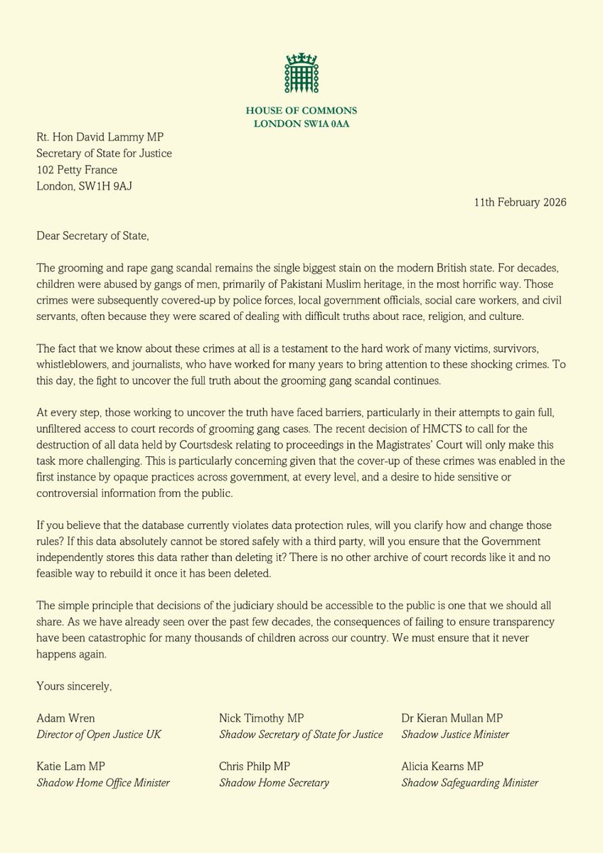 NJ_Timothy's tweet image. The rape gangs have carried out their crimes for years.

From social workers to councillors, the authorities failed.

And the failure was covered up.

Now Labour are deleting court records that could give us the truth. 

We are fighting to stop them.