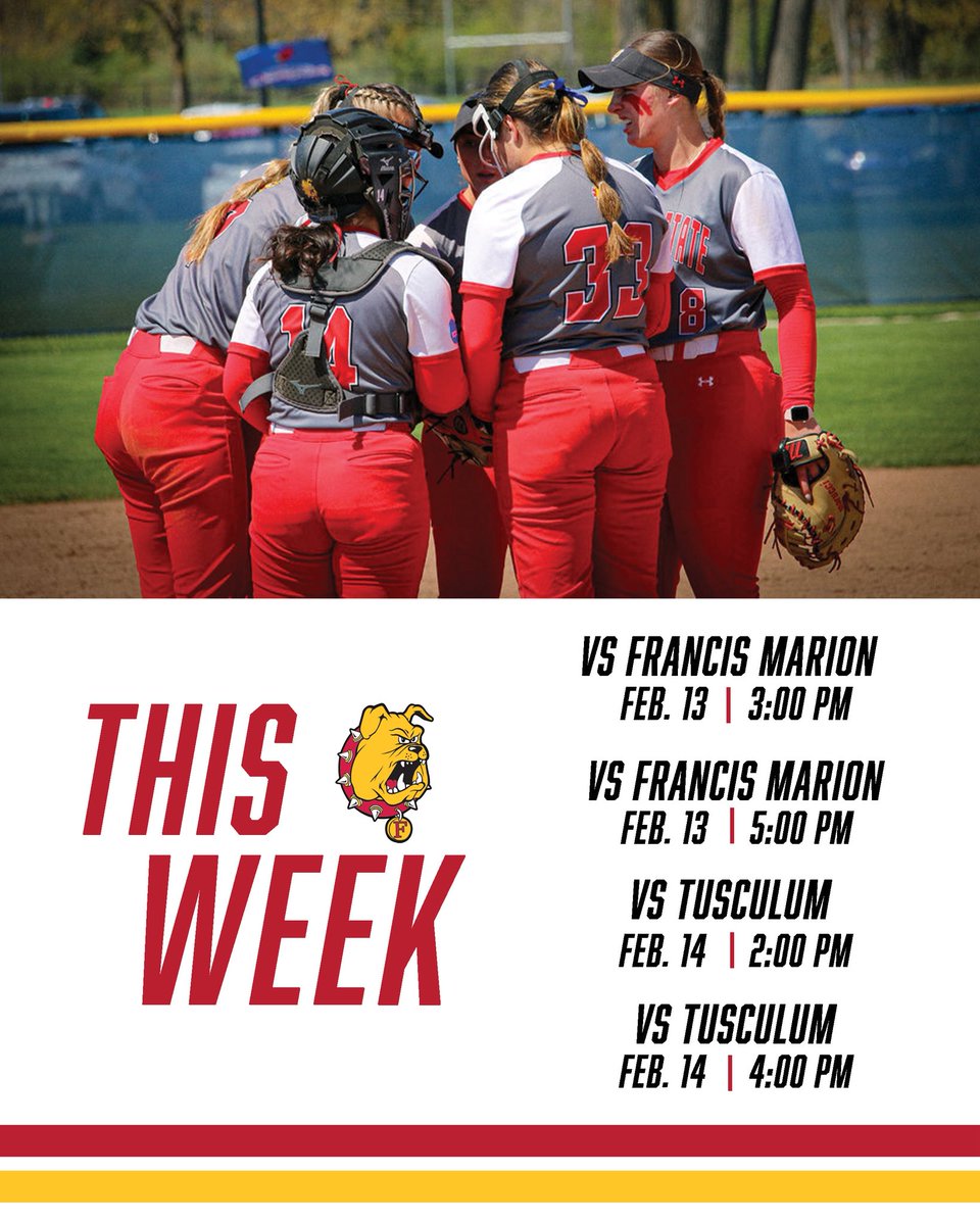 FSU_SB's tweet photo. The Dawgs are headed to South Carolina this week for a tough 4-game slate! Let’s go Dawgs! https://t.co/7GxxQ5nL2v