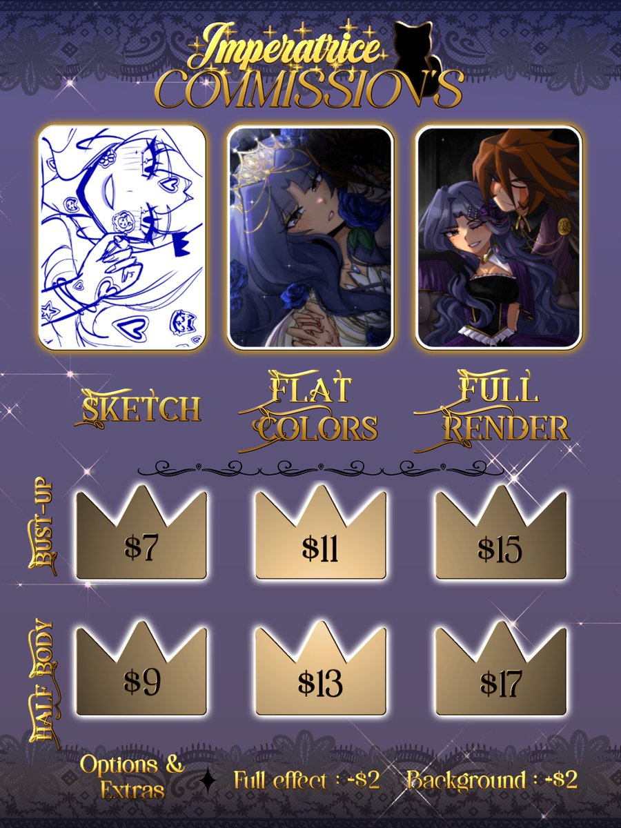 Imperatr1cee's tweet photo. Hii, I am new to commissions ♡ I open my commissions, do not hesitate to contact me on my networks 
#commissions #art https://t.co/gJvysNkZyA
