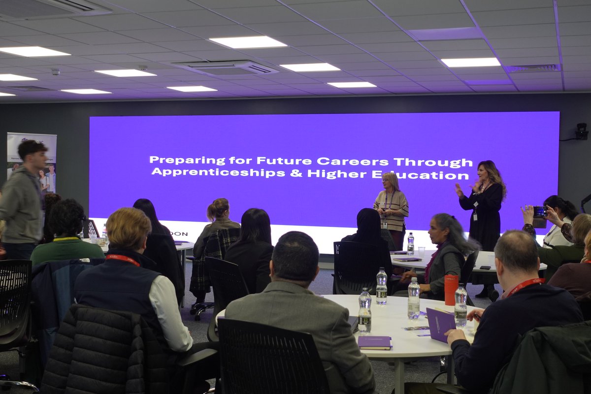 Linking_London's tweet photo. The Preparing for Future Careers workshop at Uxbridge Campus as part of #NationalApprenticeshipWeek 2026 took place on Monday🙌 Great to see such collaborative conversations on apprenticeships, skills and progression - thanks to everyone who joined us! https://t.co/fijHrolOL7