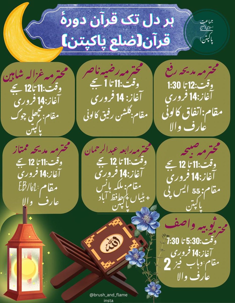 Muhamma75455985's tweet photo. اے اللہ ہمیں قرآن کی سمجھ عط فرما دے
Women Wing Ji
#ہر-دل-تک-قرأن https://t.co/tz9hNH9ApG
