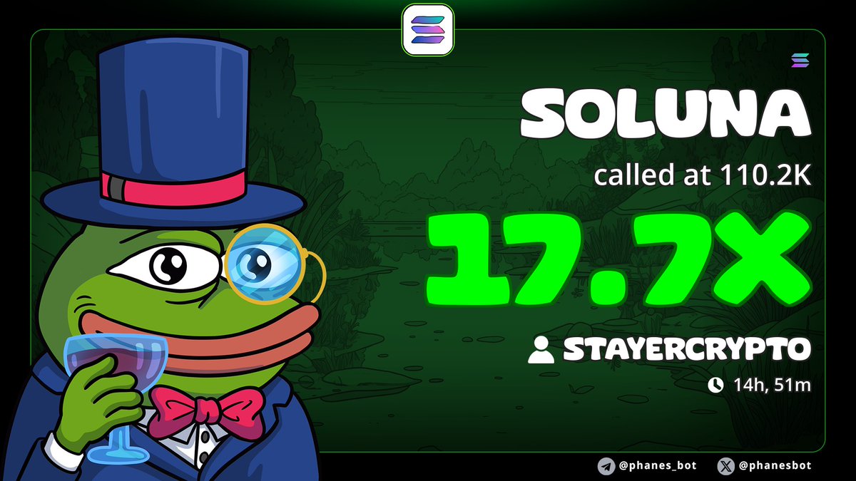 17x+ from $SOLUNA 

Join now: t.me/STAYER_ROCKETR…