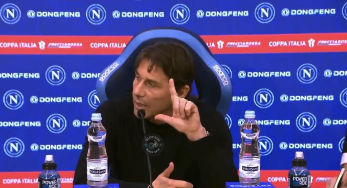 - 250mln spesi;
- 87 infortuni;
- arrivato 30esimo in CL;
- fuori dalla lotta scudetto a gennaio;
- uscito dalla #CoppaItaliaFrecciarossa con un Como che non andava in semifinale dal 1985.

Antó, più che segno di due titoli, quello è il segno di “loser”.

#Conte
#NapoliComo