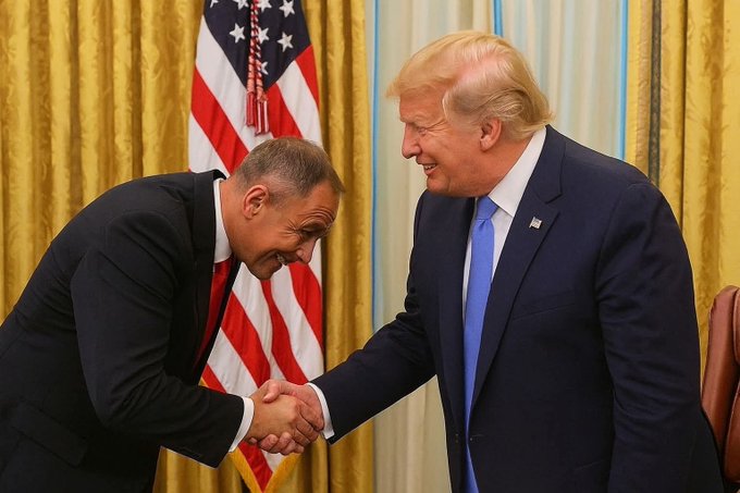 - Czarzasty mówi głośno prawdę o Nagrodzie Nobla dla Trumpa.
- Ambasador USA oburza się i zrywa kontakty.
- Nawrocki zwołuje RBN na której mają być podważane kompetencje i lojalność Czarzastego.
- Ambasada USA odwiedza Pałac tuż przed RBN.
- Nawrocki kontynuuje grę...

Przypadek?