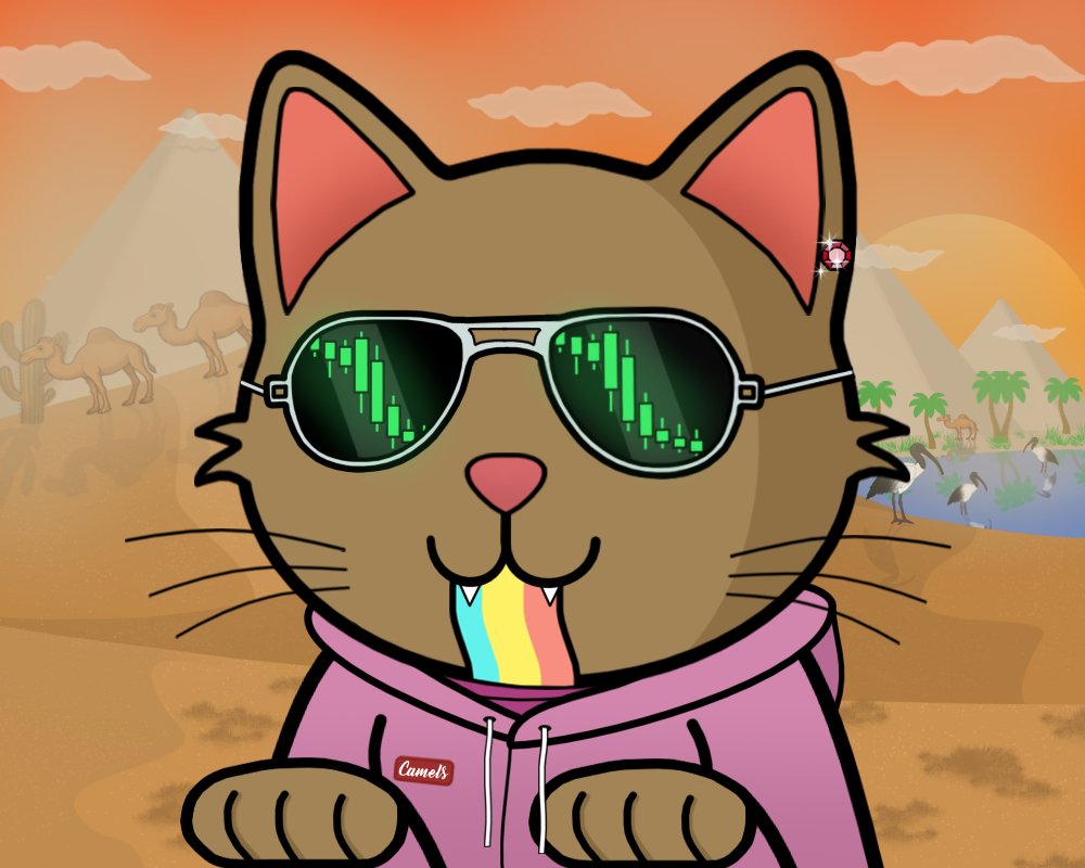 Good Meowning everyone, Happy Hump day and have a beautiful day 🐱🐪🏜️🌥️

Can I get a GMeow back ? 😸

🏜️🐪(CMM owned by <a href="/AnnaJpa1/">𝐀𐓣𐓣α.J</a> in collaboration with <a href="/CamelsNFT/">Camels</a>)🐪🏜️