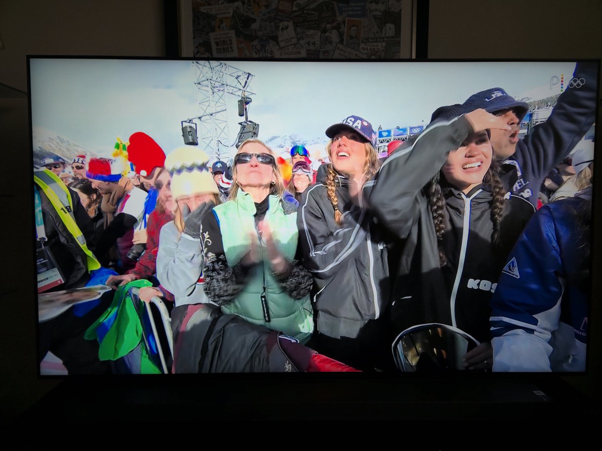 Quaker2001's tweet image. 1-2 finish for the US in women's moguls as seen on #GoldZone. Can't say I'm as fired up at @mattiseman and @JacCollinsworth , but I might be close!! 🇺🇲🇺🇲🇺🇲
@NBCOlympics #moguls #MilanoCortinaOlympics2026