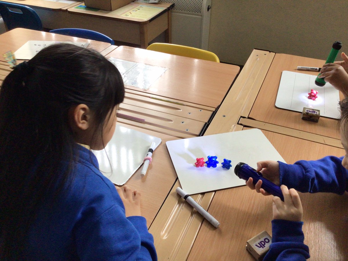 StMaryB17's tweet photo. #science #yr3 Had a wonderful time exploring what happens when an object blocks light. We explored what would happen as the light moves close and further away from the object. https://t.co/OBoaEYisO4