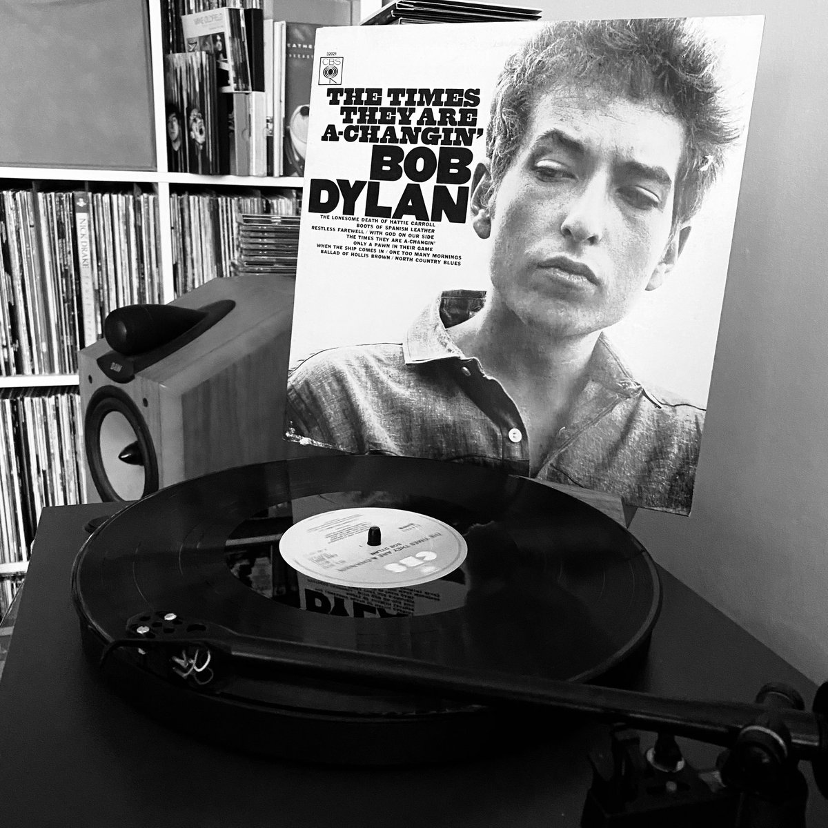 Listening to Bob Dylan 
“The Times They are A-Changin’”