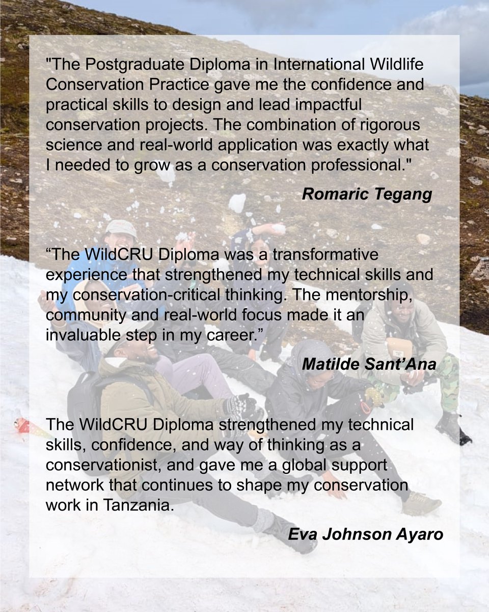 WildCRU, Oxford tweet media