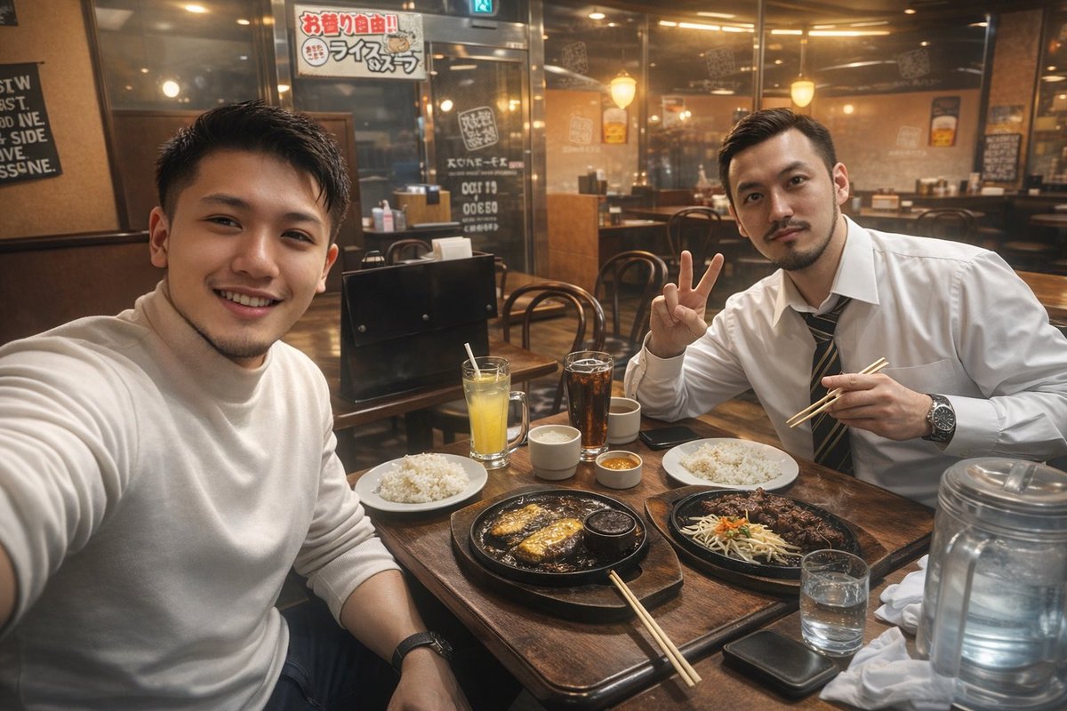 goro0607's tweet photo. @bigban0809 
ありがとうーっ😊
またご飯行こー🍚 https://t.co/fxMJBcevN0