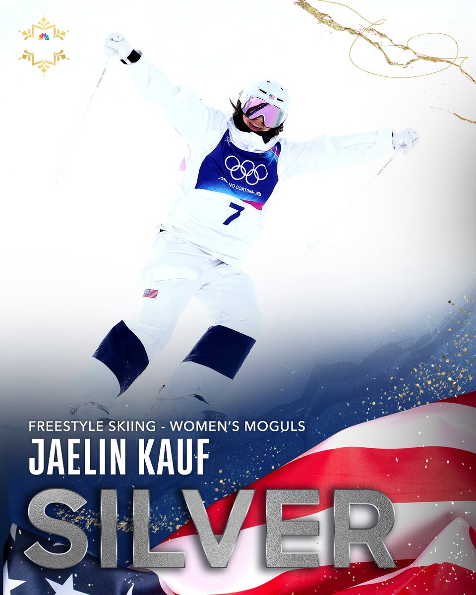 BACK-TO-BACK moguls Silver medals for Jaelin Kauf. 🥈🇺🇸

#WinterOlympics