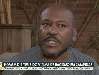 NP__Oficial's tweet photo. 🚨 BRASIL l Porteiro é chamado de 'negro sujo e macaco' por alunos de escola particular, denuncia racismo e é demitido em Campinas https://t.co/CpIC4MXfEh