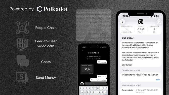 <a href="/alice_und_bob/">Alice und Bob</a> Launch of the Polkadot App

A new multi-feature payment app is on the way. It will allow users to:

◾️Chat with other users
◾️Send money directly to your contacts.
◾️Make fully encrypted peer-to-peer video calls

A recent update from a Parity employee confirmed that the scope has