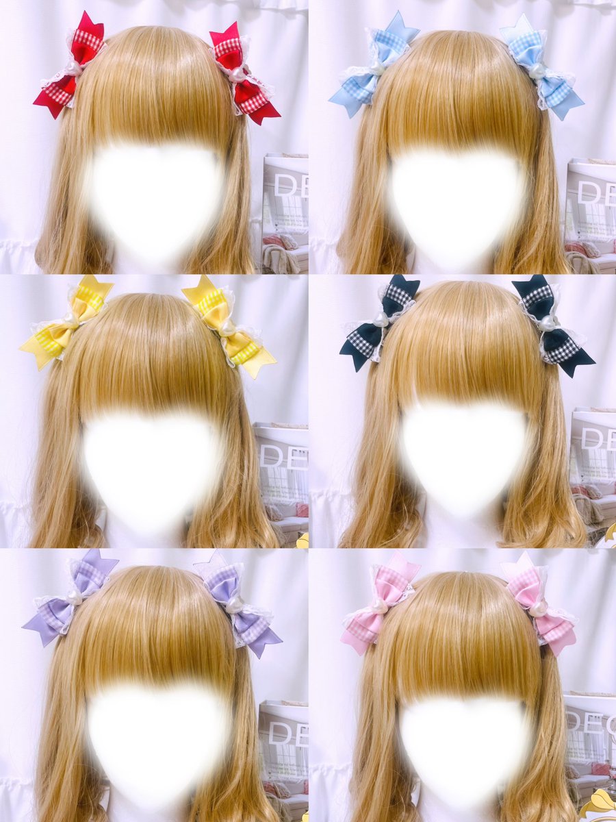 ロマアラで出したこちらの前後で同じデザインのリボンクリップ、あともう少し大きさやデザインのバージョン足してみようかなぁ🤔