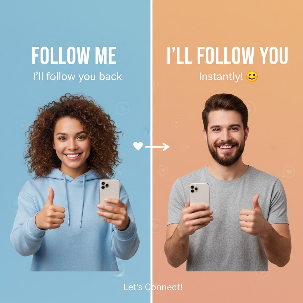 Hey guys if you follow me I'll follow you back instantly.☺️