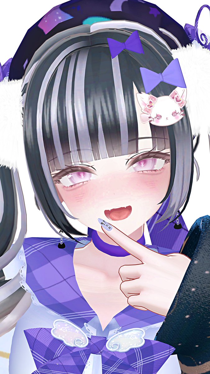 遅くなってしまいましたが
プレゼント企画にて当選したメイクで改変しました！😊
とてもかわいいメイクとなっており両系統でもあうので
おすすめです！購入まだの方はぜひ！
＃がびーん！＃Milltina3D #VRChat