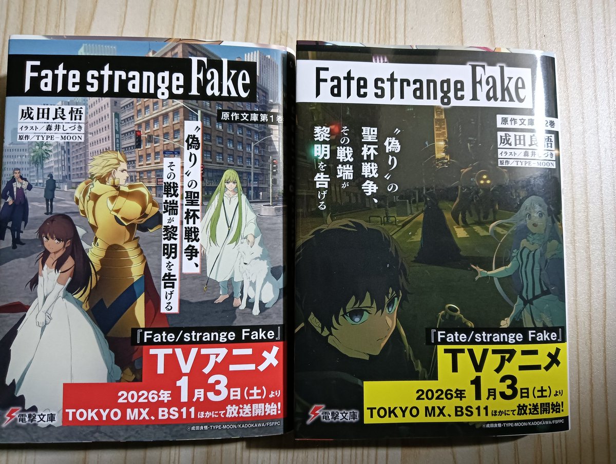 今日買った・届いた本を紹介する 成田良悟『Fate strange Fake①〜③