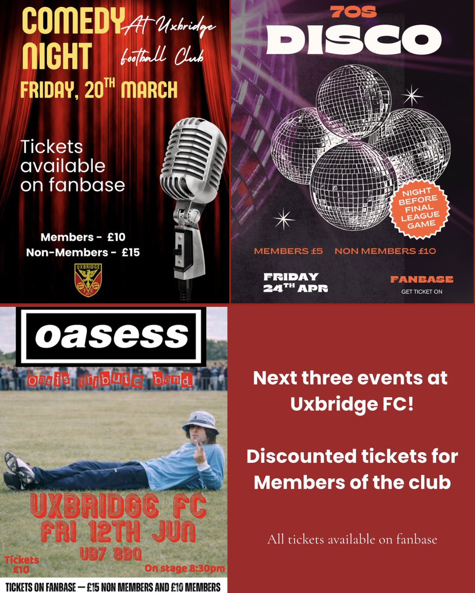 uxfc_redarmy's tweet image. All events discounted for members of Uxbridge FC. Click here to become a member. Just £12 a year 

app.fanbaseclub.com/Fan/Membership…