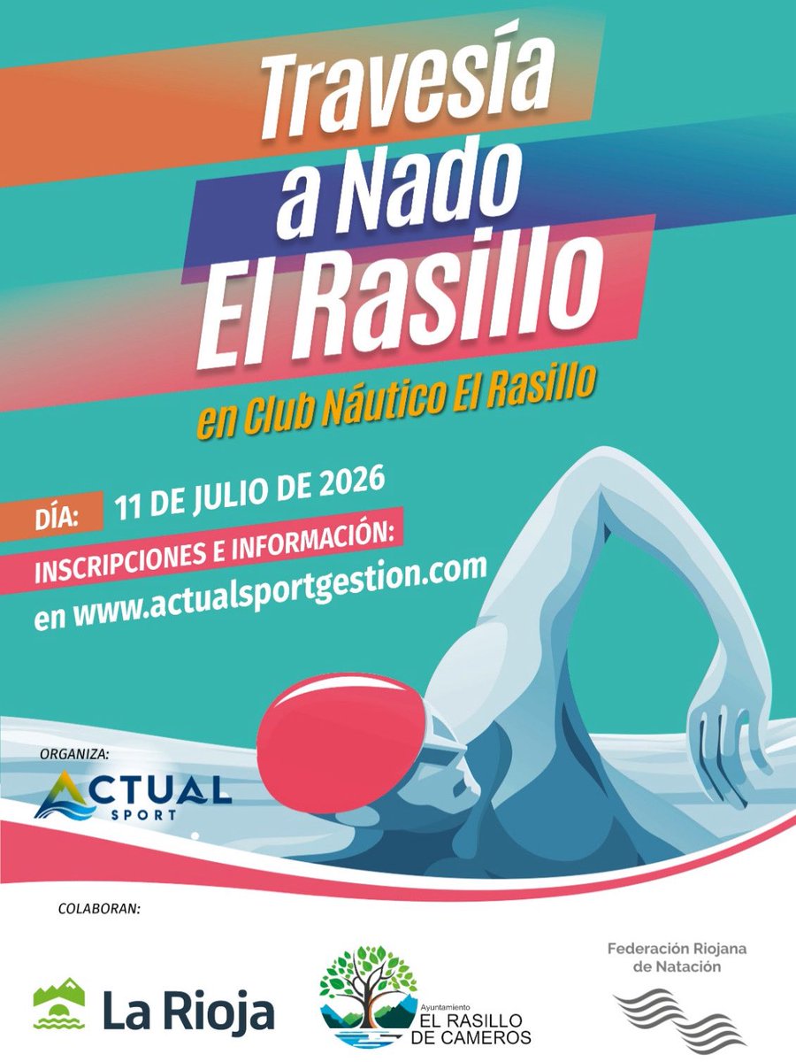 🌊🔥 ¡PREPARA EL GORRO Y LAS GAFAS! 🔥🌊

La Travesía a Nado El Rasillo ya tiene fecha…
📅 11 de julio

El verano se nada en grande en las aguas del Embalse González Lacasa.

Un reto, una experiencia, una meta que te espera entre brazadas, emoción y pura adrenalina.