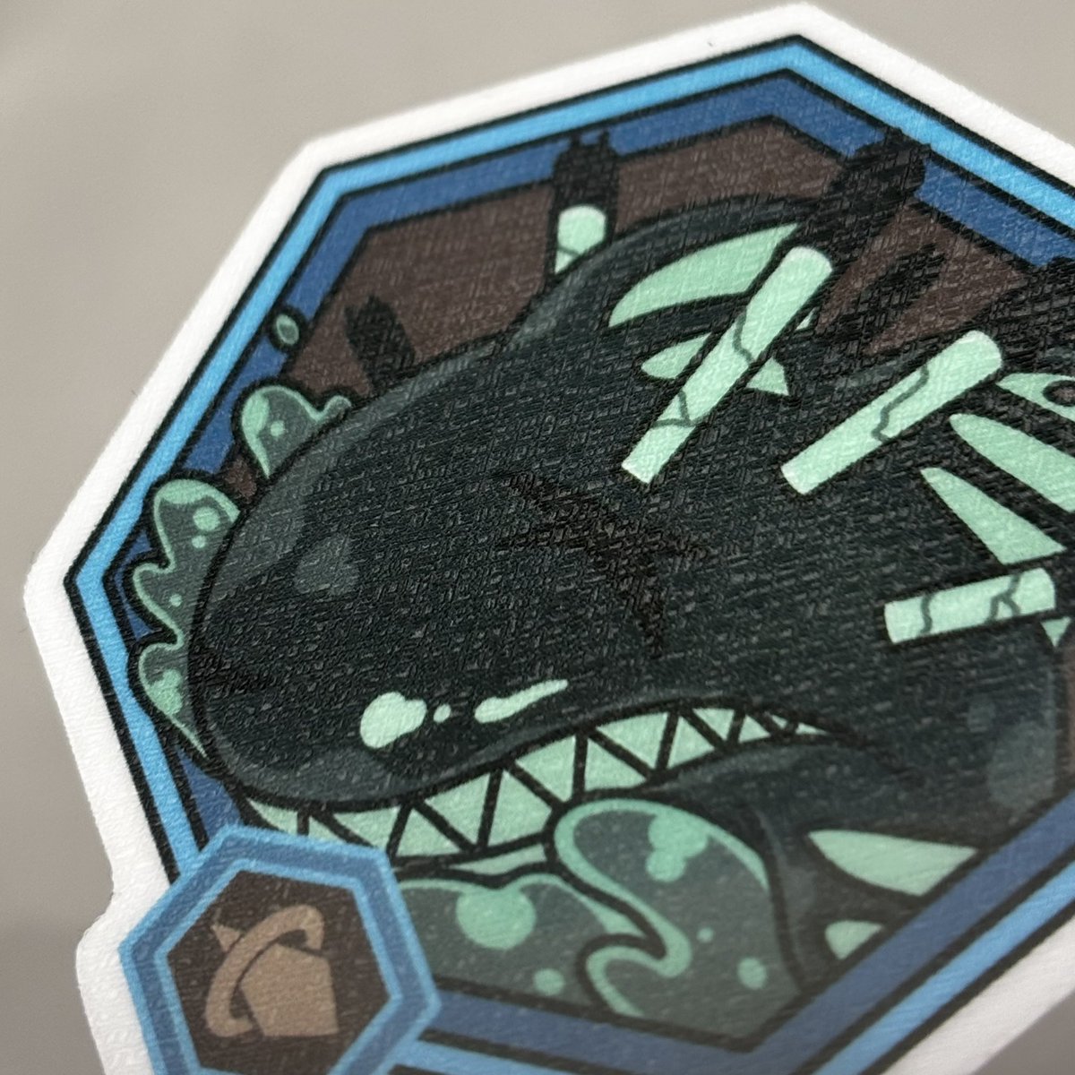 スキル風シールは、表面にエンボス加工がかかってます！！ 4種類が1枚