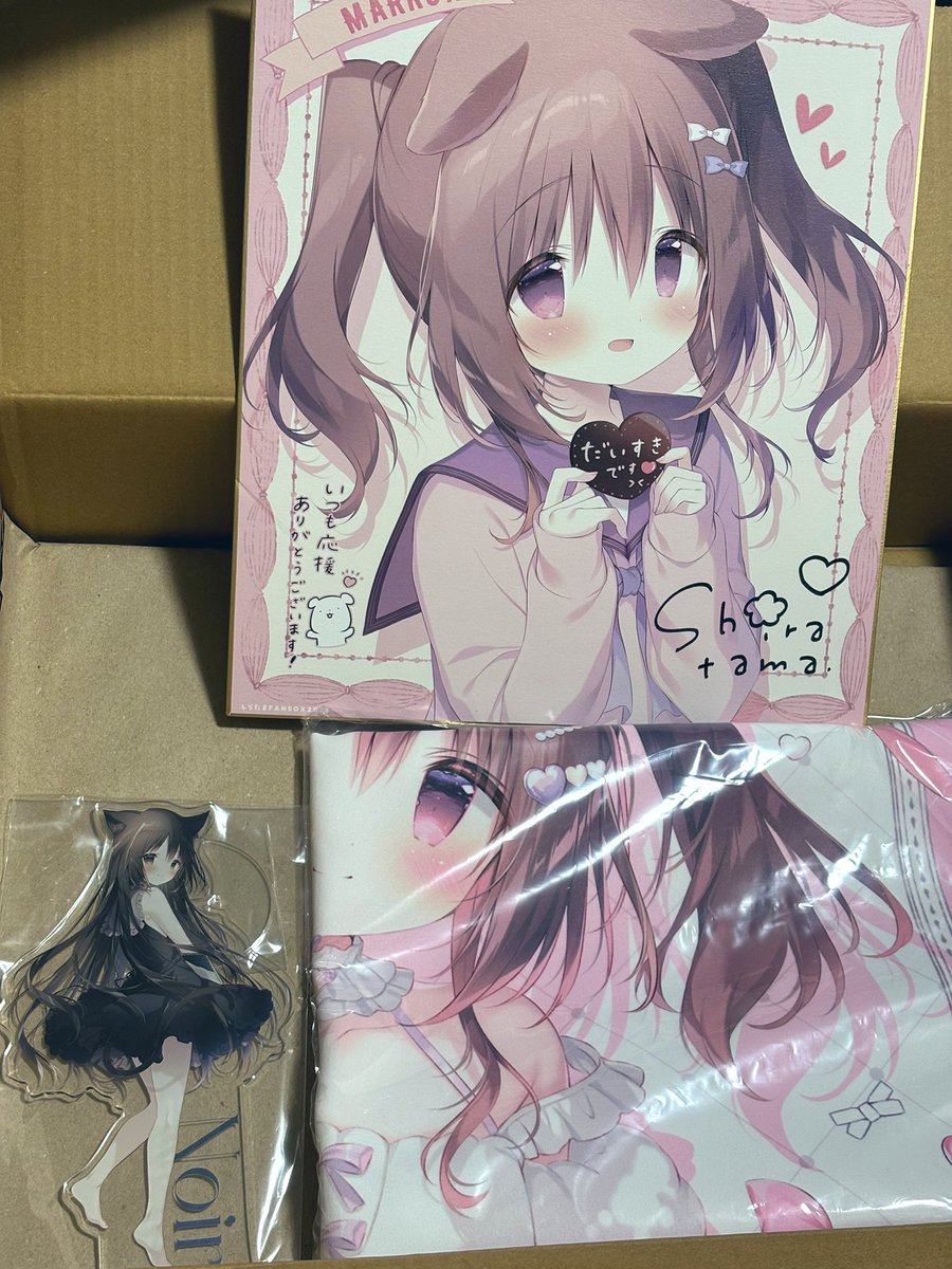 今年もしらたま先生のFANBOX特典ゲット〜- ̗̀📦 ̖́- 色紙に開封前から