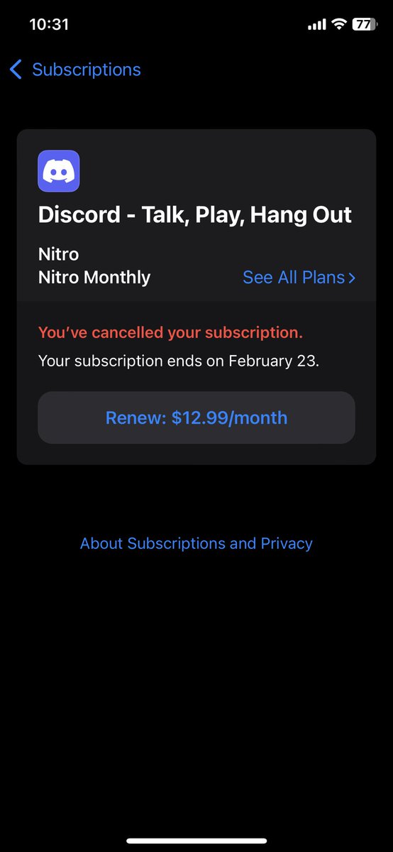 Delta_Tor_'s tweet photo. cancelled my @discord nitro subscription. i’m not giving my ID to a company that JUST had a data breach containing government ID used for age verification (something they promised would be deleted right away and not stored by discord btw) https://t.co/y5aHve4upH