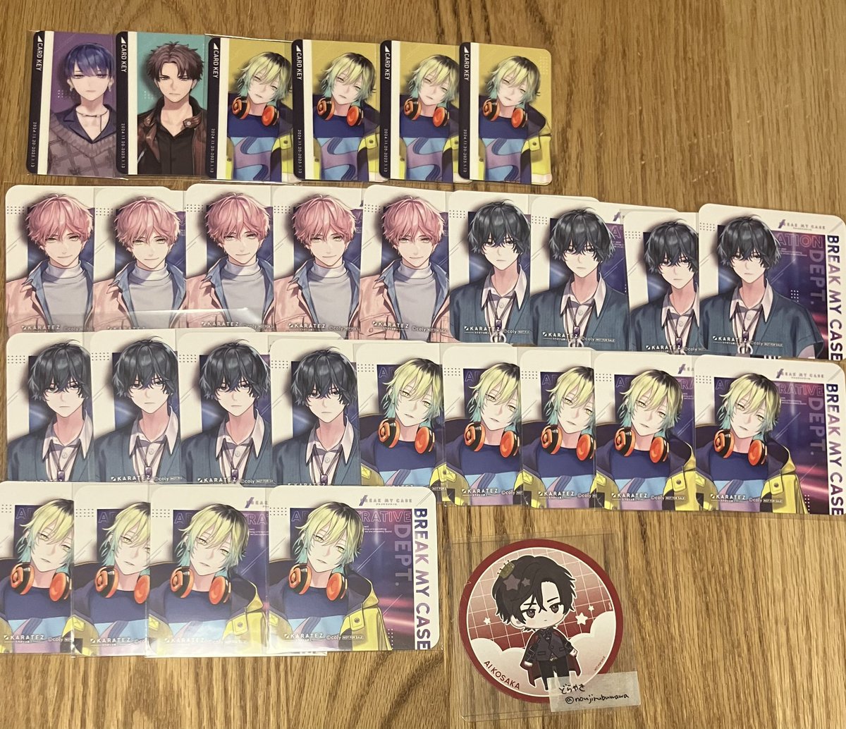 noujirubuwawa's tweet image. 【交換】ブレマイ カラオケの鉄人 カラ鉄
コースター ポスカ ルームキー マドラー

譲：城瀬 須王 宇京 樋宮 環野 槻本 壱川 隠岐谷

求：皇坂
▶︎ルームキーは1弾、2弾どちらでも
コースターは2弾のみ求

固定ポスト手渡しor郵送
まとめて優先ですが1点から大丈夫です。
よろしくお願いします🙇🏻‍♀️