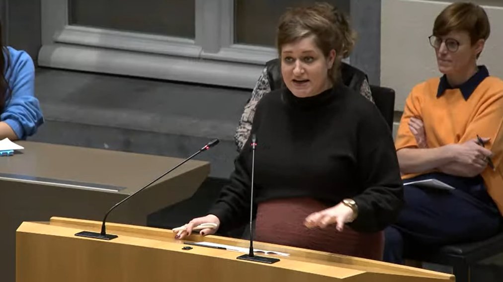 "Niemand kan nog om de essentie heen: de massamigratie uit vooral islamitische culturen heeft onze straten veel onveiliger gemaakt en vrouwen betalen daarvoor de hoogste prijs. We importeren mannen die denken dat vrouwen tweederangsburgers zijn." <a href="/A_Blancquaert/">Adeline Blancquaert</a> #VlaParl