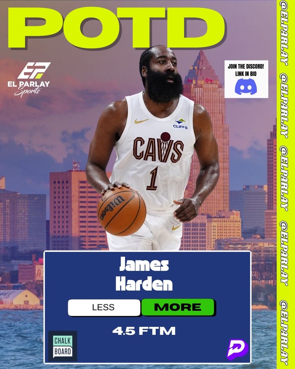 elparlay_'s tweet photo. Rolling with Harden over 4.5 FTM tonight. He has 48 in the last 4 games against the Wizards. #prizepicks #sportsbetting #underdog #chalkboard #betr https://t.co/vO0bPKMOzg