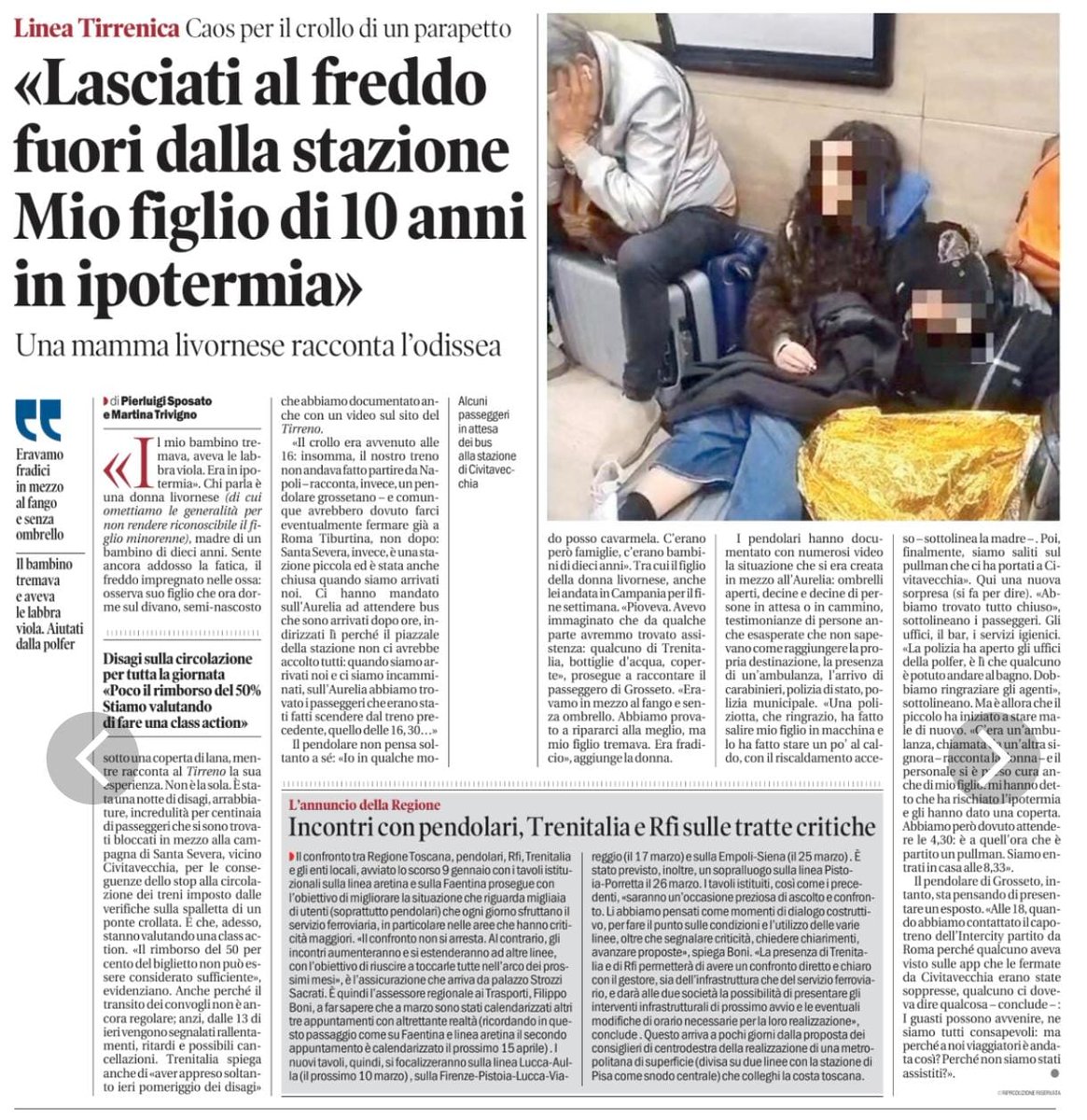 VeronicaSalva74's tweet photo. Dobbiamo travestirci da anarchici,giudici e immigrati per essere considerati dal Ministro Salvini  e avere spiegazioni su quanto accaduto domenica 8 febbraio ai viaggiatori che si sono trovati a percorrere la tratta Roma- Pisa. Disagi fortissimi e nessuna assistenza https://t.co/gJUVQVmjHN