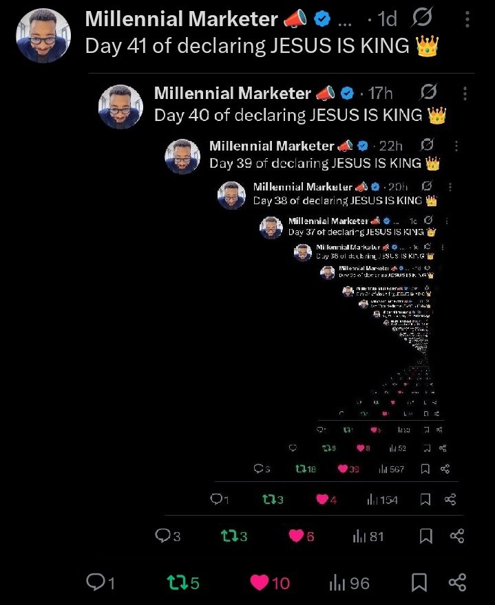 Day 42 of declaring JESUS IS KING 👑