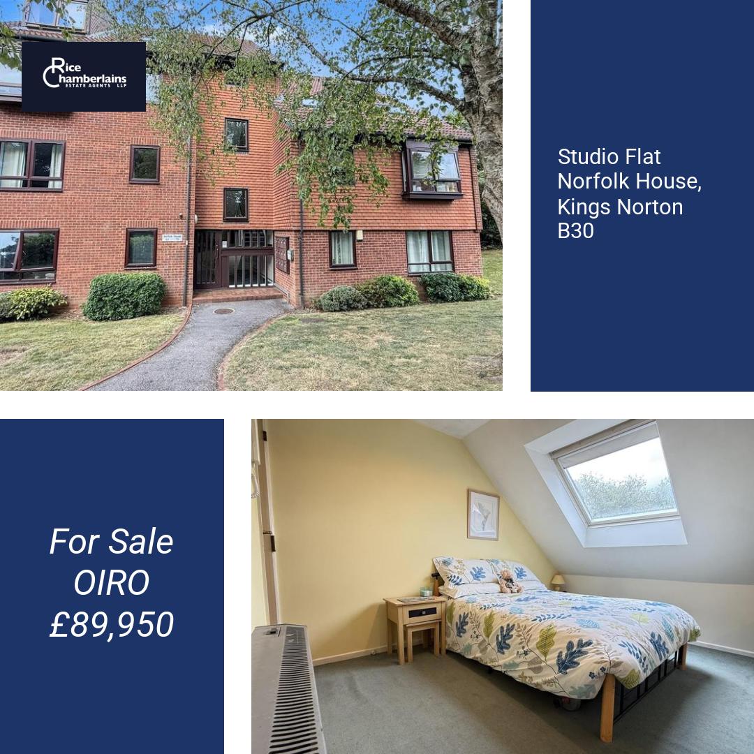 For Sale Studio Flat OIRO £89,950

Contact Us for more details:
Tel: 0121 721 0899
Email: sales@ricechamberlains.co.uk

#propertybirmingham #propertyforsale