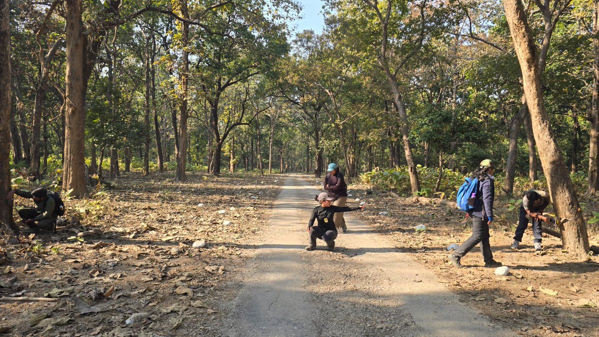 wii_india's tweet photo. Training for AITE 2026 Research Biologists at Rajaji Tiger Reserve kicks off at Rajaji Tiger Reserve!  Mastering field sampling, monitoring techniques, and cutting-edge tech like camera traps, GPS, & MSTrIPES. Field biologists in action! 

@moefcc @ntca_india @wii_india @rajaji_gov #MSTrIPES  @wildwithwolves @V_kolipakam @Gobindsagarbha1