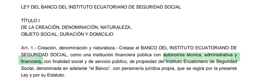 ◽️La cuenta de X del BIESS indica que el señor Presidente ha dispuesto esta medida: ⤵️: 

Y bueno, mientras veía el video en Instagram (instagram.com/reel/DUniXwKAO…) recordaba este artículo de la Ley del BIESS ⤵️