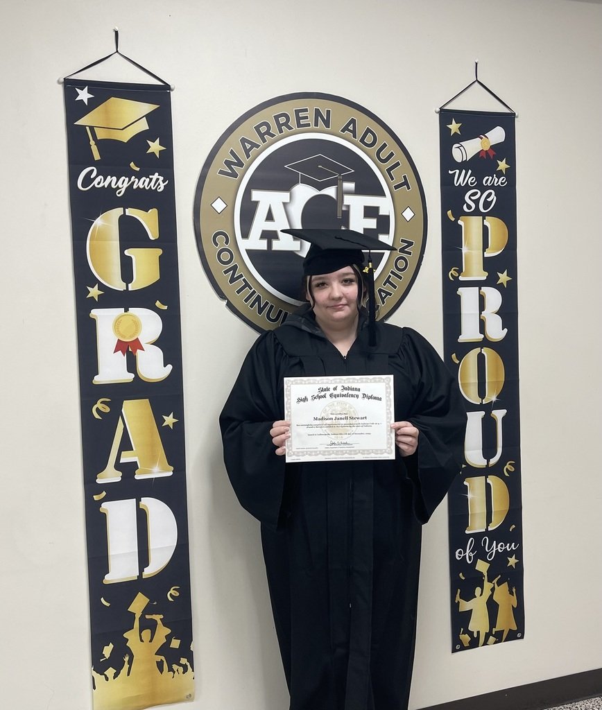 Celebrating Madison Stewart 🎓
“thanks to their support, I achieved what I needed to enroll in beauty school.”
The MSD Warren Adult Ed team is proud to have been part of your journey.

#WarrenWill <a href="/Warren_Adult_Ed/">Warren Twp Adult Ed</a> @MSDWarren #IAACE