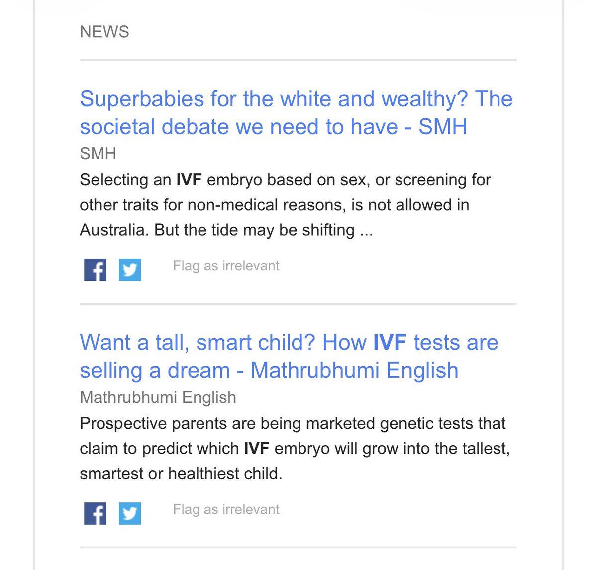 Katy_Faust's tweet image. The world of #IVF is not moving towards #eugenics.

It's already there.